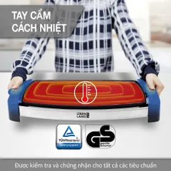 Bếp Nướng Điện Lebenlang LBG8588 Cao Cấp Không Khói - 5 Chế Độ Nhiệt, Bề Mặt Chống Dính, Tay Cầm Cách Nhiệt - Giao Hàng Toàn Quốc