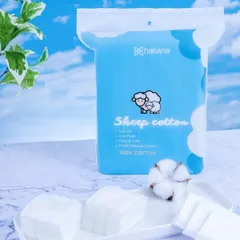 Bông Tẩy Trang Habaria Sheep Cotton - 234 Miếng 100% Cotton Tự Nhiên, Mềm Mịn, Không Gây Kích Ứng, Dùng Cho Mọi Loại Da