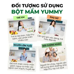 Bột Mầm Lúa Mạch Trái Cây Yummy - Hộp 20 Gói Hỗ Trợ Tăng Sức Đề Kháng Cho Bé Và Gia Đình, Dinh Dưỡng Cao, Dễ Uống