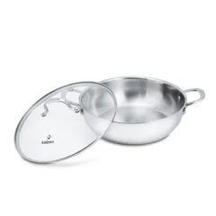 Chảo Lẩu Inox 304 Đúc Liền Kalpen KP-8528 Kích Thước 28cm - Dùng Nấu Lẩu Cho 5-6 Người, Chất Liệu Bền Bỉ, Thiết Kế Thông Minh