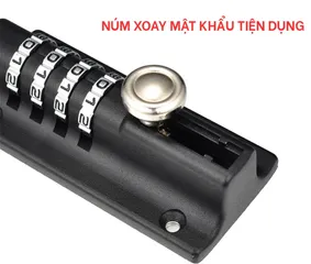 Chốt Cửa Ngang Có Mật Khẩu Hobby Home Decor LCK - Chắc Chắn, An Toàn Với Hợp Kim Kẽm, Hai Màu Trắng Đen Phù Hợp Nhiều Kiểu Cửa