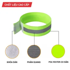 Combo 2 Đôi Đai Phản Quang Đeo Tay Chân GoodFit GF05RA - An Toàn Khi Tập Thể Thao, Cao Cấp, Dễ Dàng Sử Dụng
