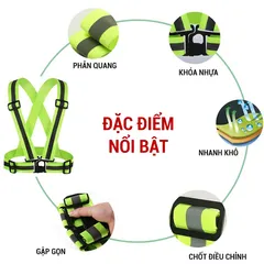 Dây đai phản quang chạy bộ, đạp xe GoodFit GF04RA - Bảo vệ an toàn với phản quang ban đêm, dụng cụ thể thao lý tưởng cho người yêu thể thao