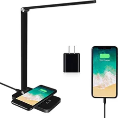 Đèn Bàn Học Led Chống Cận MT-856 - Cảm Ứng 5 Chế Độ Ánh Sáng, Sạc Điện Thoại Không Dây, Thiết Kế Hiện Đại, Bảo Vệ Mắt Tối Ưu