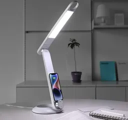 Đèn Học Chống Cận Kiêm Sạc Không Dây Mooas - Đèn Bàn Thông Minh Sạc Qi, Điều Chỉnh Độ Sáng, Thảo Sát Mắt Thoải Mái