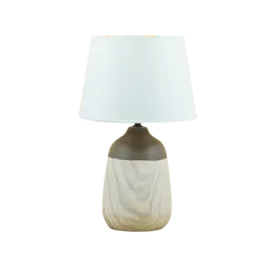 Đèn Ngủ Để Bàn Gốm Sứ Vân Gỗ Huta Light For Life S11 - Đèn Chiếu Sáng Trang Trí Sang Trọng, Tiết Kiệm Điện, Dễ Dàng Thay Thế Bóng E27