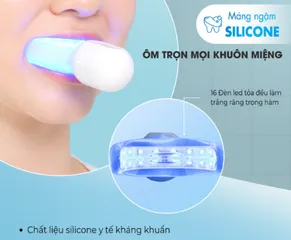 Máy làm trắng răng Halio Blue Light chuyên nghiệp - Thiết bị làm trắng an toàn, hiệu quả với công nghệ ánh sáng xanh và 16 đèn LED