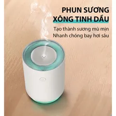 Máy Phun Sương Tạo Ẩm Mini Jiashi MPS02 Có Đèn LED - Dung Tích 220ml, Tinh Dầu Thơm, Thiết Kế Hiện Đại, Tạo Độ Ẩm Lý Tưởng