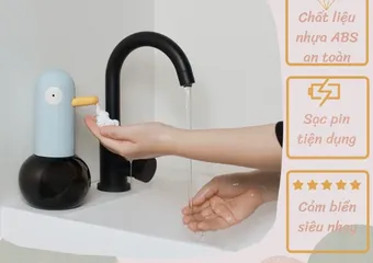 Máy Tạo Bọt Rửa Tay Tự Động MUID - Cảm Biến Siêu Nhạy, Thiết Kế Dễ Thương, Pin Sạc Tiện Dụng Cho Nhà Bếp và Văn Phòng