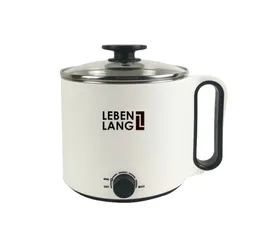 Nồi Lẩu Điện Mini 1.5L Lebenlang LBEC0808 - Công Suất 900W, Dùng Cho 2-3 Người, Thiết Kế Gọn Nhẹ, Màu Trắng Thời Trang