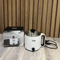 Nồi Lẩu Điện Mini 1.5L Lebenlang LBEC0808 - Công Suất 900W, Dùng Cho 2-3 Người, Thiết Kế Gọn Nhẹ, Màu Trắng Thời Trang
