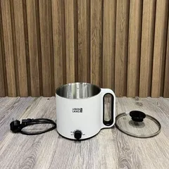 Nồi Lẩu Điện Mini 1.5L Lebenlang LBEC0808 - Công Suất 900W, Dùng Cho 2-3 Người, Thiết Kế Gọn Nhẹ, Màu Trắng Thời Trang