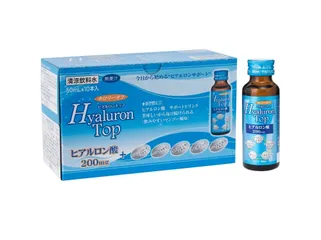 Nước Uống Làm Đẹp Da Hyaluron Top Shinnippai - Cấp Nước, Tăng Độ Ẩm, Ngăn Ngừa Nếp Nhăn (Hộp 10 Chai 50ml)