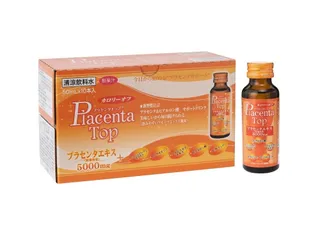 Nước Uống Nhau Thai Placenta Top Shinnippai Nhật Bản - Hỗ Trợ Giảm Thâm Nám, Làm Sáng Da, Trẻ Hoá Da (Hộp 10 Chai 50ml)