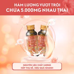 Nước Uống Nhau Thai Placenta Top Shinnippai Nhật Bản - Hỗ Trợ Giảm Thâm Nám, Làm Sáng Da, Trẻ Hoá Da (Hộp 10 Chai 50ml)