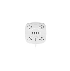 Ổ cắm đa năng Jiashi OCD05 với sạc USB, dây dài 2.8m và giá để điện thoại - Thiết bị tiện lợi cho gia đình