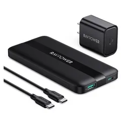 Pin sạc nhanh RAVPower 10000mAh RP-PB236 20W - Sạc dự phòng mỏng nhẹ, dung lượng lớn, sạc nhanh Type C công suất 20W