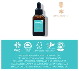 Serum Pinacea Whitening Ampoule 30ml - Tinh Chất Dưỡng Ẩm Trẻ Hóa Da, Làm Trắng Sáng Da Nhờ Niacinamide, Chiết Xuất Vỏ Thông