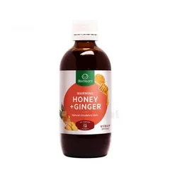 Siro Gừng Mật Ong Lifestream Honey & Ginger Syrup - Hỗ trợ Tiêu hóa, Giảm Ho, 200ml