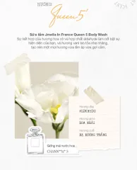 Sữa Tắm Jmella No. 4 Queen 5 Hương Hoa Cỏ Sang Trọng - Dưỡng Da Mềm Mịn, Lưu Hương Lâu Giúp Làm Sạch Sâu 500ml