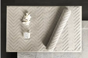 Thảm Lau Chân Cotton Ghome TC22M1 - Độ Thấm Hút Tốt, Họa Tiết Ô Vuông, 50x80cm, Giặt Máy, Nhiều Màu Sắc Sạch Sẽ, Gọn Gàng