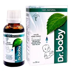 Tinh Dầu Húng Chanh Dr.Baby 30ml - Hỗ Trợ Đường Hô Hấp Cho Trẻ Sơ Sinh, Bảo Vệ Sức Khỏe Tự Nhiên