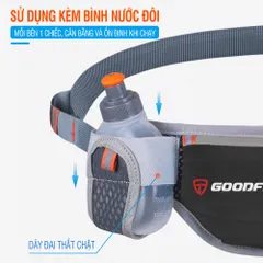 Túi Đeo Hông Chạy Bộ GoodFit GF109RB - Tiện Lợi, Chất Liệu Polyester, Phù Hợp Với Smartphone Đến 6.5inch - Phản Quang Tăng Độ Nhận Diện