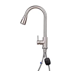 Vòi Nước Rửa Chén Nóng Lạnh Inox 304 Dây Rút Hobby Home Decor VDR1 - Chất Lượng Cao, Thiết Kế Tiện Dụng Cho Bếp