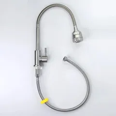 Vòi Rửa Chén Lạnh Lò Xo HOBBY Home Decor LXL - Thiết Kế Đa Năng, Phun Mạnh và Phun Đều, Dây Nóng Lạnh 60cm, Chất Liệu Inox 304