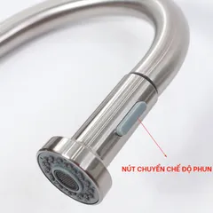 Vòi Rửa Chén Nóng Lạnh Dây Rút Hobby Home Decor VDR4 - Chất Liệu Inox 304, 2 Chế Độ Phun, Tiện Lợi Cho Bếp Nhà Bạn