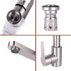 Vòi Rửa Chén Nóng Lạnh Inox 304 HOBBY RCDV - Thiết Kế Cao Cấp Không Gỉ, Phù Hợp Với Đa Số Chậu Rửa Bát