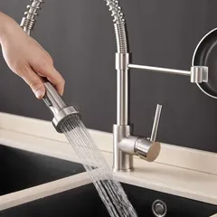 Vòi rửa chén nóng lạnh lõi đồng HOBBY Home Decor RCT - Vòi bếp đa năng 2 chế độ phun, thiết kế tiện lợi cho mọi chậu rửa