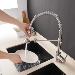 Vòi rửa chén nóng lạnh lõi đồng HOBBY Home Decor RCT - Vòi bếp đa năng 2 chế độ phun, thiết kế tiện lợi cho mọi chậu rửa