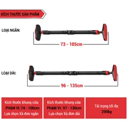Xà Đơn Gắn Cửa Thép Chịu Lực GoodFit GF201PU - Dụng Cụ Tập Gym An Toàn, Chắc Chắn, Nâng Cao Sức Khỏe Tại Nhà