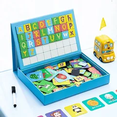 Bảng Chữ Cái, Chữ Số và Hình Ảnh Deli 74550 - Đồ Dùng Học Tập An Toàn Cho Trẻ Em, Nhiều Màu Sắc Bắt Mắt