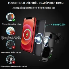 Bộ Sạc Không Dây Trên Ô Tô 15W ZicBee MGA041 - Sạc Nhanh Qi Tương Thích Mọi Điện Thoại, Thiết Kế Thông Minh, Bảo Vệ An Toàn