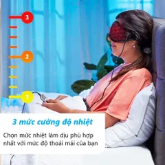 Đai Massage Mắt Nóng Lạnh HoMedics HP-G42AJ Tự Ngắt - Giảm Căng Thẳng, Thư Giãn Mắt, Thiết Kế Tiện Lợi, Pad Gel Lạnh Tháo Rời