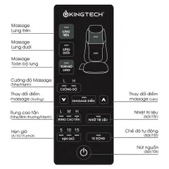 Đệm Ghế Massage Lưng 3D KINGTECH KC-500S - Thiết Kế Công Thái Học, Công Nghệ Shiatsu Hiện Đại, Giải Pháp Thư Giãn Tối Ưu