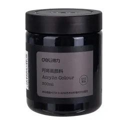 Màu Acrylic 3D Deli 73875 - Màu Vẽ Vải, Giày Đa Chất Liệu, Độ Che Phủ Cao, An Toàn, Không Độc Hại, Hũ 300ml