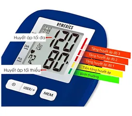 Máy Đo Huyết Áp Bắp Tay HoMedics BPA-0200 - Công Nghệ Smart Measure, Lưu Trữ 120 Kết Quả, Đo Nhanh Chính Xác, Dễ Dàng Sử Dụng