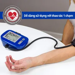 Máy Đo Huyết Áp Bắp Tay HoMedics BPA-0200 - Công Nghệ Smart Measure, Lưu Trữ 120 Kết Quả, Đo Nhanh Chính Xác, Dễ Dàng Sử Dụng
