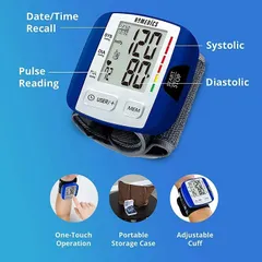 Máy Đo Huyết Áp Cổ Tay HoMedics BPW-0200 - Thiết Bị Y Tế Tự Động Với Bộ Nhớ 60 Kết Quả - Theo Dõi Sức Khỏe Hàng Ngày