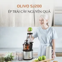 Máy Ép Chậm Olivo SJ200 - Tốc Độ Chỉ 39 Vòng/Phút, Giữ Nguyên Vitamin, Dưỡng Chất Trong Nước Ép Trái Cây Tự Nhiên