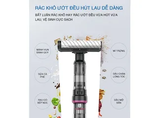 Máy hút bụi khô ướt không dây Tiross TS9307 - Dọn dẹp hiệu quả mọi vết bẩn cứng đầu trong gia đình, thiết kế thông minh, tiện lợi.
