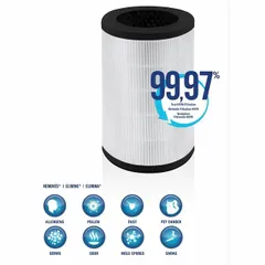 Máy Lọc Không Khí TotalClean Deluxe UV Homedics AP-T45 - 4 Tốc Độ, Lọc Trụ 360 Độ, Diệt Khuẩn UV-C, Phù Hợp 145m2, Khay Tinh Dầu
