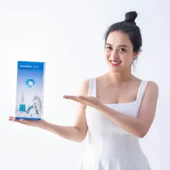 Máy tăm nước cầm tay WaterSmile WS-136 - Thiết kế nhỏ gọn, 4 chế độ làm sạch, 6 đầu tăm đa năng, sạc pin tiện lợi, hỗ trợ chăm sóc răng miệng hiệu quả