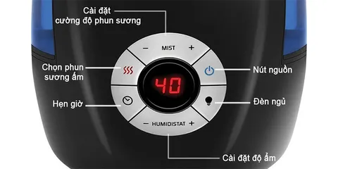 Máy Tạo Độ Ẩm Siêu Âm Khử Khuẩn HoMedics UHE-WM68 - Công Nghệ Phun Sương Lạnh/Nóng, Tăng Cường Chất Lượng Không Khí, Bảo Hành 2 Năm