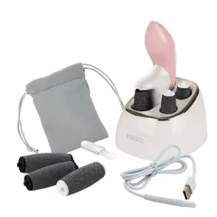 Máy Tẩy Da Chết Gót Chân HoMedics PED-1301 - Thiết Bị Chăm Sóc Da Chân Tạo Mềm Mại, Hiệu Quả với 6 Đầu Mài Thay Thế