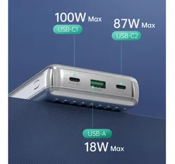 Pin sạc dự phòng Zendure C4 23000mAh ZDPBC4PD - Sạc nhanh đa năng, thiết kế gọn nhẹ, phù hợp cho điện thoại, máy tính bảng, laptop