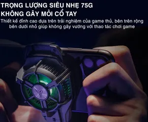 Quạt Tản Nhiệt Điện Thoại Flydigi Wasp Wing 2 Pro - Quạt Gaming LED RGB Thiết Kế Sang Trọng, Làm Mát Nhanh Chóng Ổn Định Ứng Dụng